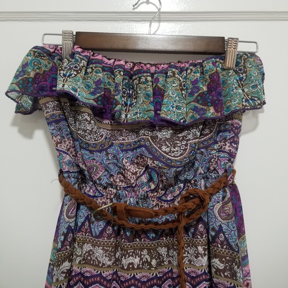 Strapless Hi-Low Dress - Picture 3 of 10